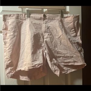Light pink old navy button shorts